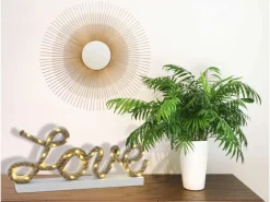 Näve LED-Deko-Tischleuchte Love Natur 20 cm x 45 cm x 5 cm