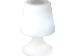 Näve LED-Deko-Tischleuchte mit Bluetooth Weiß rund