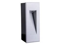 Näve LED-Einbau-Außenwandleuchte Kolari Silber 17,1 cm x 7,3 cm x 6,6 cm