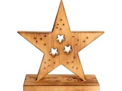 Näve LED-Holzstern 29 cm