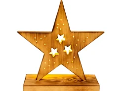 Näve LED-Holzstern 29 cm