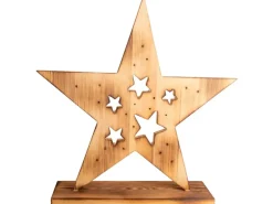 Näve LED-Holzstern 49 cm