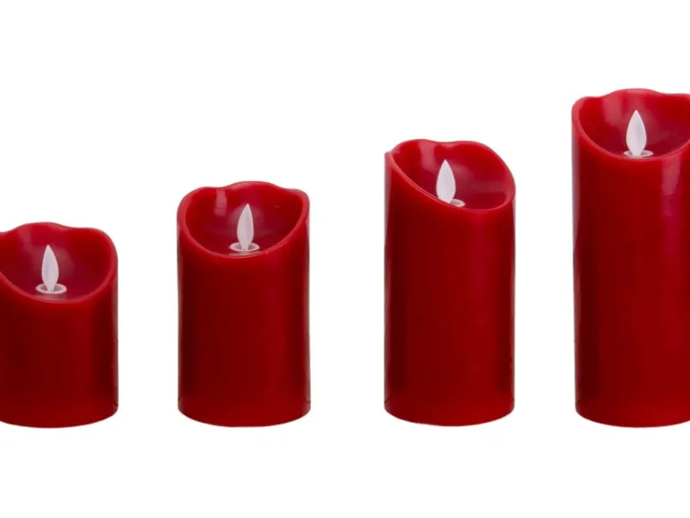Näve LED-Kerzen 4er-Set Flamme schwingend