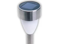 Näve LED-Solar-Außenleuchte mit Erdspieß Warmweiß m. Flackereffekt 6er-Set