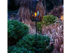 Näve LED-Solar-Erdspieß Blume Kupfer 90 cm