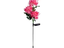 Näve LED-Solar-Erdspieß Blume 79 cm Rose
