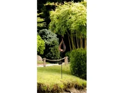 Näve LED-Solar-Erdspieß Flamme Braun 90 cm Lichtfarbe Gelb mit Flammeneffekt