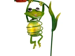 Näve LED-Solar-Erdspieß Frosch 66 cm