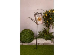 Näve LED-Solar-Erdspieß Gießkanne 110 cm verzinkt