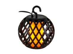 Näve LED-Solar-Kugel-Lichterkette Fogo Schwarz 10 cm x 485 cm x 7 cm