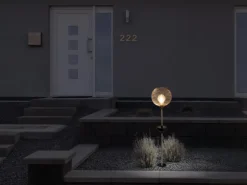 Näve LED-Solarleuchte Geli mit Erdspieß Schwarz Ø 15,5 cm x 85 cm