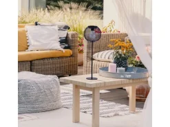 Näve LED-Solarleuchte Geli Schwarz Ø 15,5 cm x 46,5 cm