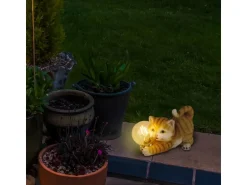Näve LED-Solarleuchte Outdoor Katze 25 cm