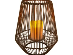 Näve LED-Solarleuchte Plasto Warmweiß mit Flammeneffekt 26 cm