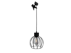 Näve LED-Solar-Pendelleuchte Grid Schwarz Ø 20 cm x 130 cm