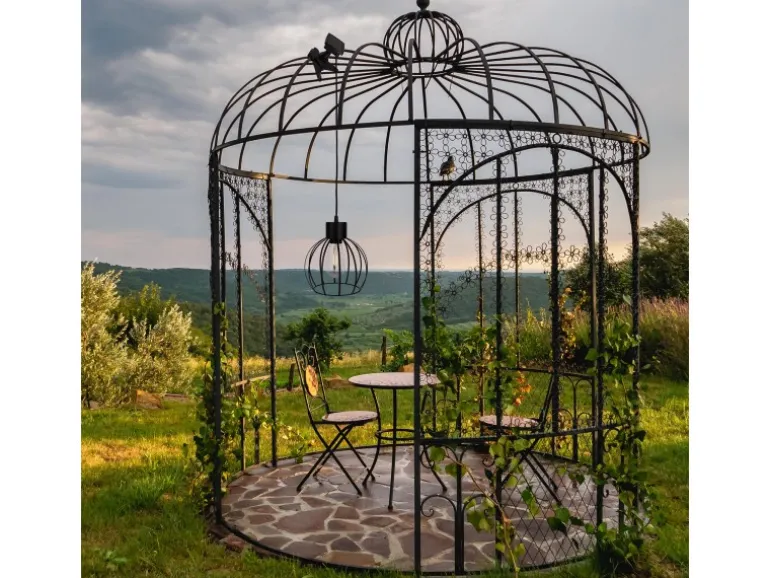 Näve LED-Solar-Pendelleuchte Grid Schwarz Ø 20 cm x 130 cm