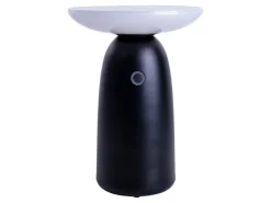 Näve LED-Solar-Tischleuchte Ada Schwarz Ø 16 cm x 22,5 cm