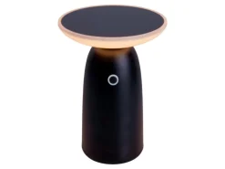 Näve LED-Solar-Tischleuchte Ada Schwarz Ø 16 cm x 22,5 cm