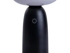 Näve LED-Solar-Tischleuchte Ada Schwarz Ø 16 cm x 22,5 cm