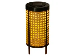 Näve LED-Solar-Tischleuchte Patti Natur Ø 12,3 cm x 26 cm