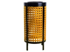 Näve LED-Solar-Tischleuchte Patti Natur Ø 12,3 cm x 26 cm