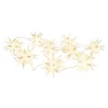 Näve Outdoor 9er-LED Weihnachtslichterkette 3D-Sterne Weiß
