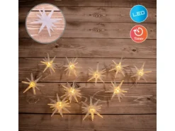 Näve Outdoor 10er-LED Weihnachtslichterkette 3D-Sterne Batteriebetrieben