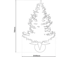 Näve Outdoor LED Deko Weihnachtsbaum 70 cm