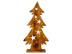 Näve Outdoor LED Weihnachtsdeko Holz Tannenbaum 70 cm