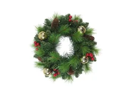 Näve Outdoor LED Weihnachtskranz Noel Gold