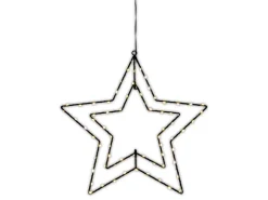 Näve Outdoor LED Weihnachtsdeko Fensterstern Schwarz