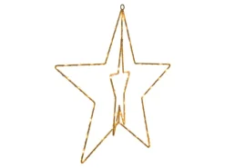 Näve Outdoor LED Weihnachtsdeko Fensterstern Gold 40 cm