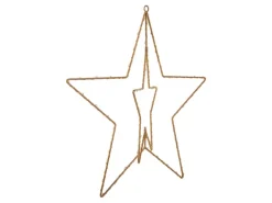Näve Outdoor LED Weihnachtsdeko Fensterstern Gold 40 cm
