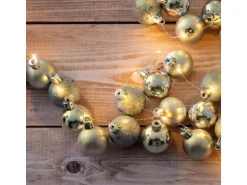 Näve Outdoor LED Weihnachtsdeko Lichterkette Gold