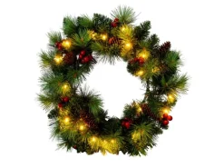 Näve Outdoor LED Weihnachtskranz Noel Rot