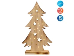 Näve Outdoor LED Weihnachtsdeko Holz Tannenbaum 47 cm