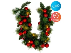 Näve Outdoor LED Weihnachtsranke Noel Rot