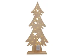 Näve Outdoor LED Weihnachtsdeko Holz Tannenbaum 80 cm