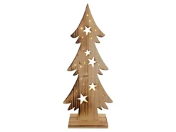 Näve Outdoor LED Weihnachtsdeko Holz Tannenbaum 80 cm