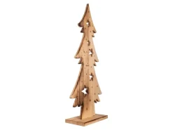Näve Outdoor LED Weihnachtsdeko Holz Tannenbaum 80 cm