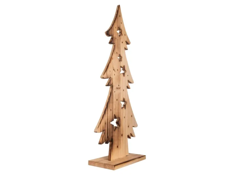 Näve Outdoor LED Weihnachtsdeko Holz Tannenbaum 80 cm