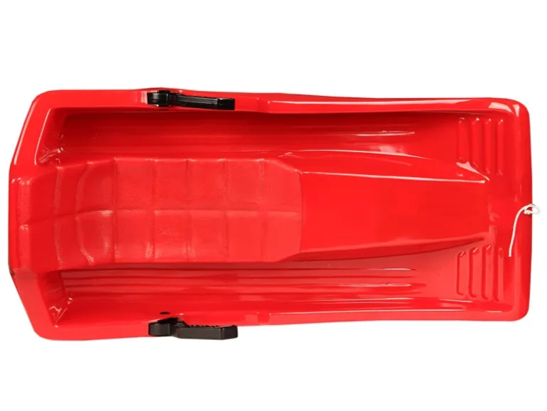 Ondis24 Kinderschlitten Basic Rodel Rot 2 Sitzer 88 cm Schlitten