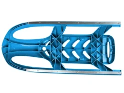 Ondis24 Kinderschlitten Rennrodel Bob Bullet mit Metallkufen Blau Schlitten