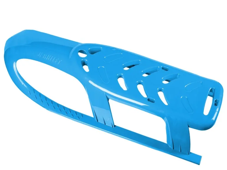 Ondis24 Kinderschlitten Rennrodel Bob Bullet mit Metallkufen Blau Schlitten