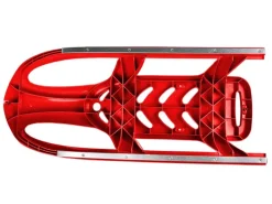 Ondis24 Kinderschlitten Rennrodel Bob Bullet mit Metallkufen Rot