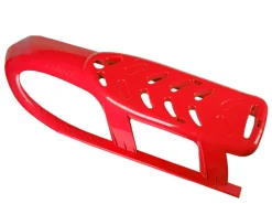 Ondis24 Kinderschlitten Rennrodel Bob Bullet mit Metallkufen Rot