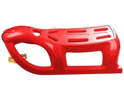 Ondis24 Schlitten Rennrodel Bob Seelöwe mit Metallkufen Rot