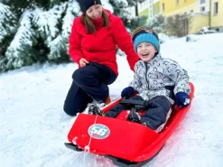 Ondis24 Schlitten Super Bob Rot 1 Sitz Lenkschlitten