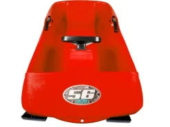 Ondis24 Schlitten Super Bob Rot 1 Sitz Lenkschlitten