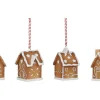 Ornament Haus Braun 4,5 x 4,5 x 7 cm